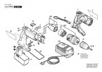 Bosch 0 601 946 627 Gsr 9,6 Vpe-2 Cordless Screw Driver 9.6 V / Eu Spare Parts